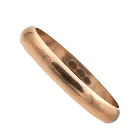 Sileä sormus, kaiverrettu, koko 17¾, 585, Paino: 2 g