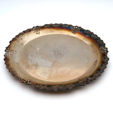 Tarjoilulautanen, Ø276mm, kaiverrettu, 813,  Paino: 505,5 g