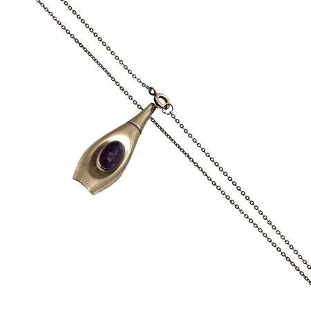 Kivikaulakoru, pituus 40,5cm, riipuksen korkeus 45mm, vuodelta 1960, 813br,  Paino: 5,2 g