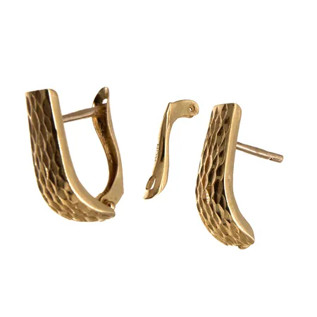 Korvakorut, toinen viallinen, korkeus 19mm, 585,  Paino: 1,5 g