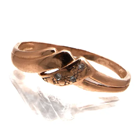 Timanttisormus 3xn.0.005ct, 585br,  Paino: 1,5 g