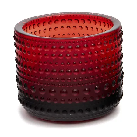 Tuikkulyhty Iittala, Kastehelmi, korkeus 64mm, punainen