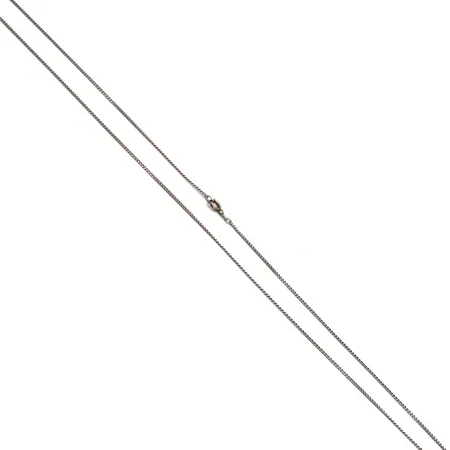 Panssarikaulaketju, pituus 56,5cm, leveys 1mm, 925,  Paino: 2,5 g