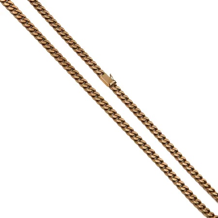 Panssarikaulaketju, pituus 61,5cm, leveys 7mm, 585,  Paino: 100,8 g