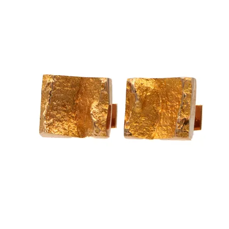Kalvosinnapit Lapponia, design Björn Weckström, mitat 15x17mm, 585,  Paino: 13,4 g
