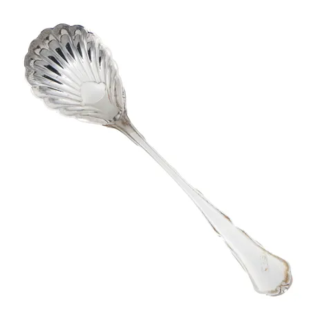 Sokerilusikka, Chippendale, pituus 126mm, 830,  Paino: 17,2 g
