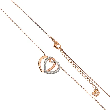 Kivikaulakoru, Swarovski, pituus 39-44,5cm, Riipuksen korkeus 27mm, metallia Paino: 0 g