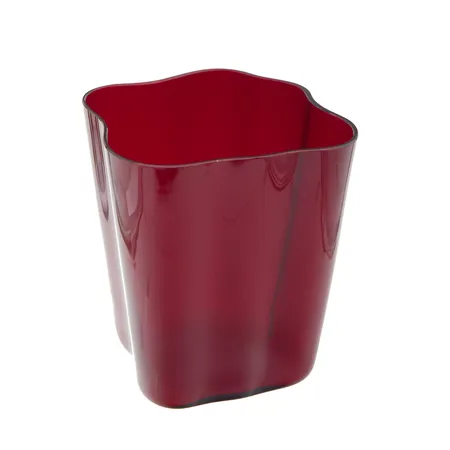 Maljakko, Aalto Kukka, signeerattu Alvar Aalto Iittala, pohjassa siirtelyjälkiä ja vähäisiä naarmuja, korkeus 145mm