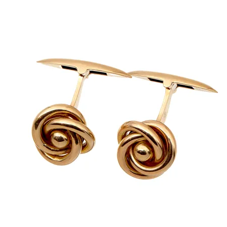 Kalvosinnapit, Ø 14mm, tekijänleima OL (Osk. Lindroos Ab), vuodelta 1949, 585, Paino: 6,4 g