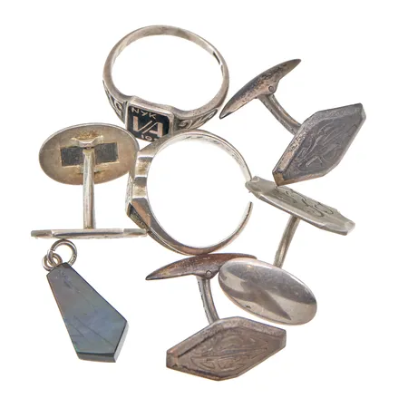 Hopeakoruja, osa viallisia, 813,925br,  Paino: 32,5 g