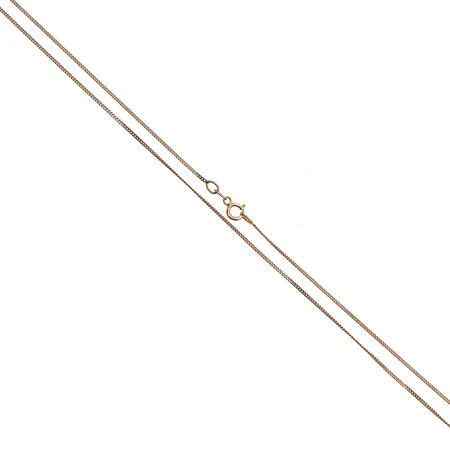 Panssarikaulaketju, pituus 42,5cm, leveys 1mm, 585,  Paino: 1,5 g