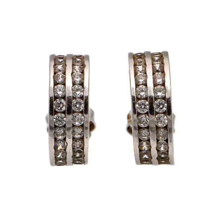 Kivikorvakorut, korkeus 13mm, 925br,  Paino: 2,9 g