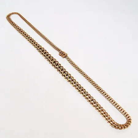 Kaulaketju, pituus 45cm, leveys 5-10mm, 585,  Paino: 19,9 g