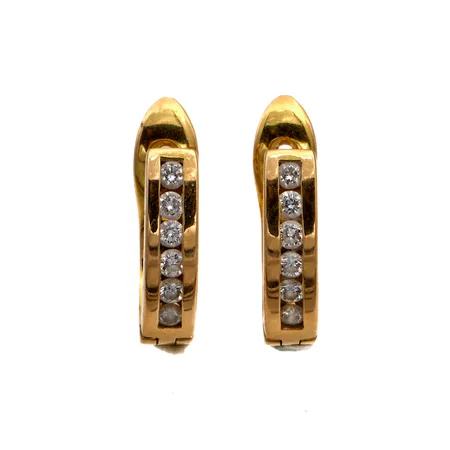 Kivikorvakorut, korkeus 12mm, 585br,  Paino: 3,1 g