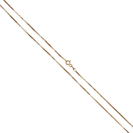 Venetsia-kaulaketju, pituus 45,5cm, leveys 1mm, 585, Paino: 3,5 g