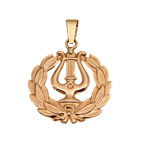 Lyyra-riipus, korkeus 22mm, 585, Paino: 0,4 g