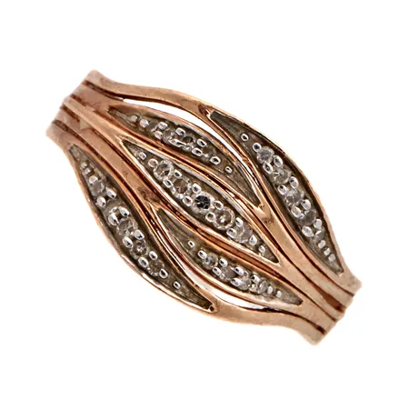Timanttisormus 23xn.0.005ct, koko 16, 585,  Paino: 3,5 g