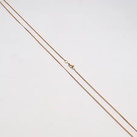 Panssarikaulaketju, pituus 62cm, leveys 1mm, 585,  Paino: 4,2 g
