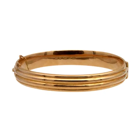 Kuvioitu rannerengas, Ø 57mm, 585br,  Paino: 15,9 g