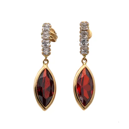 Kivikorvakorut, korkeus 28mm, 585br,  Paino: 3 g