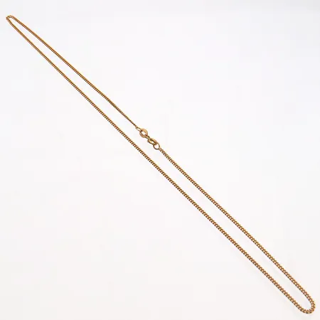Panssarikaulaketju, pituus 46cm, leveys 1mm, 585,  Paino: 3,9 g