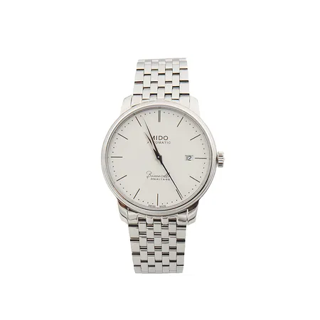 Teräsrannekello, MIDO, Baroncelli Heritage Gent, M027407B, automaatti, rungon Ø 39mm, rannekkeen pituus 210mm, Swiss made, safiirilasi, 