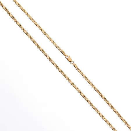 Kaulaketju, pituus 45cm, leveys 2,5mm, 585,  Paino: 7,5 g