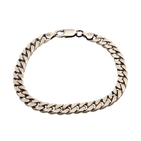 Panssariranneketju, pituus 215mm, leveys 7mm, 925,  Paino: 23,9 g