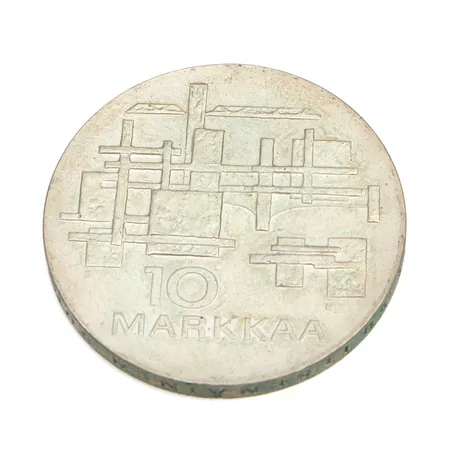 Juhlaraha, 10 markkaa, Itsenäinen Suomi 50 vuotta 1917 -1967, Suomi, 900,  Paino: 24,1 g