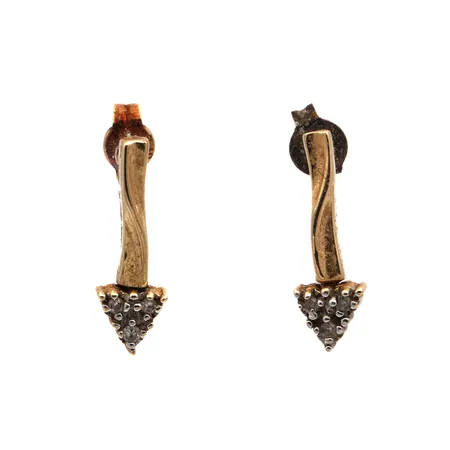 Kivikorvakorut, korkeus 15mm, 585br,  Paino: 1,7 g
