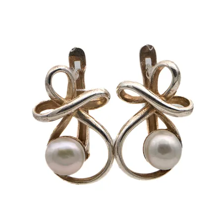 Helmikorvakorut, korkeus 20mm, 800br,  Paino: 4,4 g