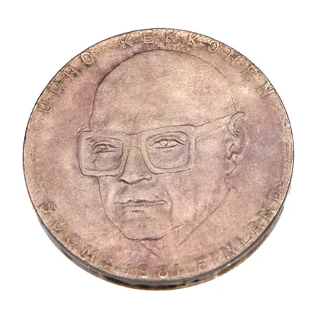 Juhlaraha, Urho Kekkonen 1981, nimellisarvo 50mk, 500,  Paino: 20 g