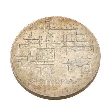 Juhlaraha, 10 markkaa, Itsenäinen Suomi 50 vuotta 1917 -1967, Suomi, 900,  Paino: 24,1 g