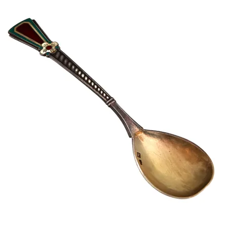 Emaloitu lusikka, pituus 133mm, 916br,  Paino: 23,9 g