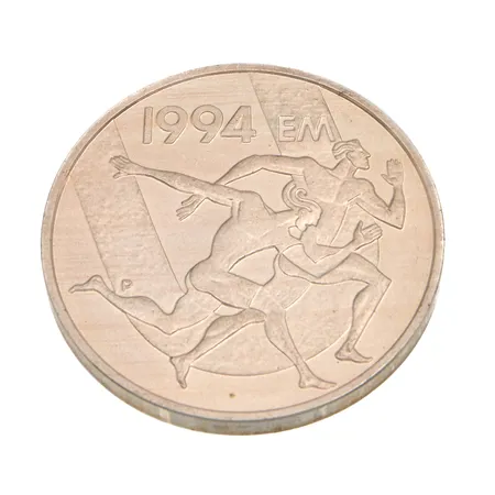 Juhlaraha, EM 1994, nimellisarvo 100 mk, 925,  Paino: 24 g