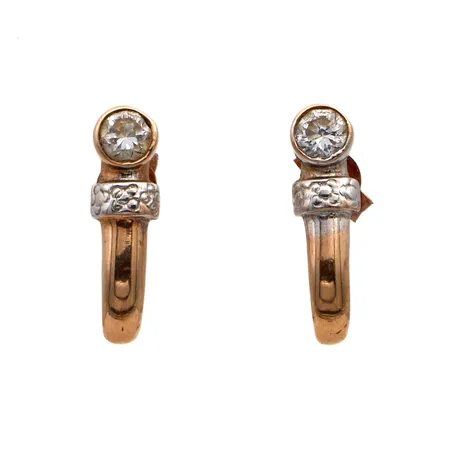 Kivikorvakorut, korkeus 15mm, 585br,  Paino: 1,2 g