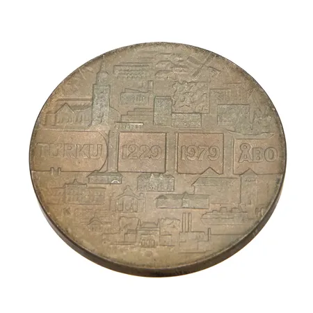 Juhlaraha, Turku 1229-1979, nimellisarvo 25mk, 500, Paino: 26,7 g