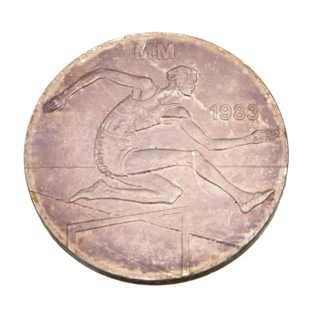 Juhlaraha, Yleisurheilun MM 1983, nimellisarvo 50 markkaa, 500,  Paino: 21,9 g