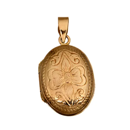 Medaljonki, korkeus 23mm, 585br,  Paino: 1,3 g