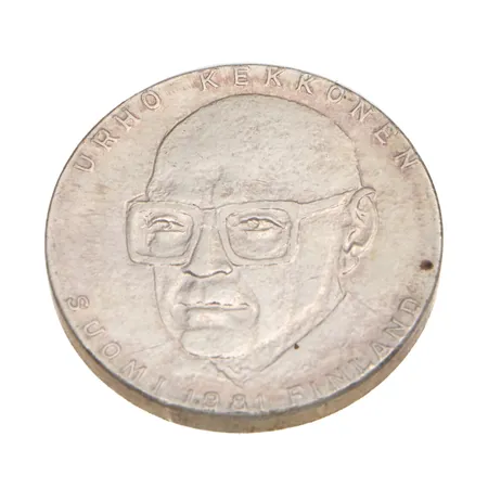 Juhlaraha, Urho Kekkonen 1981, nimellisarvo 50mk, 500, Paino: 20 g