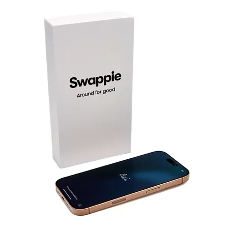 Älypuhelin, Apple iPhone 16 Pro, 128 Gt, aavikkotitaani, kuitti 4.12.2024 swappie, laatikko  Paino: 0 g