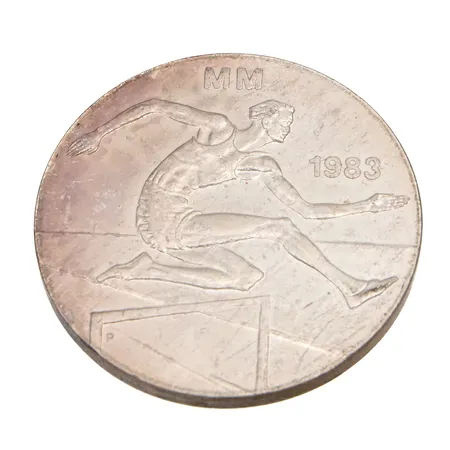 Juhlaraha, Yleisurheilun MM 1983, nimellisarvo 50 markkaa, 500,  Paino: 21,9 g