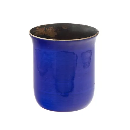 Emaloitu kuppi, korkeus 50mm, Koruteollisuus Tillander Oy, kaiverrettu, 916br,  Paino: 45,9 g