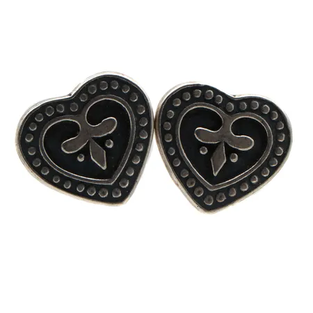 Korvakorut Kalevala, Pustan sydän, korkeus 13mm, 925, Paino: 4,9 g