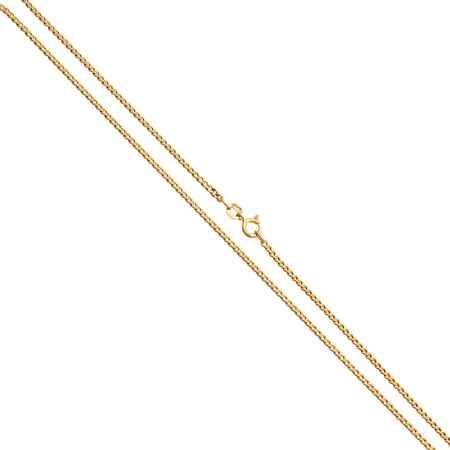 Panssari-kaulaketju, pituus 44cm, leveys 3mm, 585,  Paino: 3,4 g