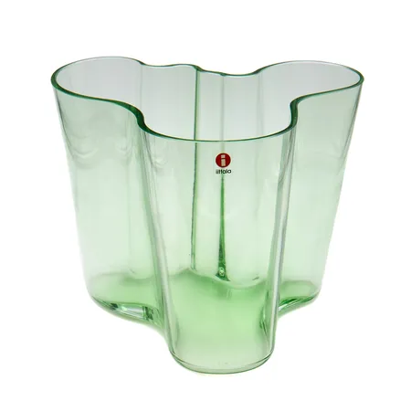 Aalto-maljakko, design Alvar Aalto, Iittala, 160mm, omenanvihreä.  Paino: 0 g