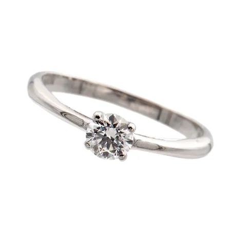 Timanttisormus 1xn0.23ct, Bulevardi Helsinki, GIA-todistus: E / VS1, koko 15¼, 585 valkokulta,  Paino: 1,2 g