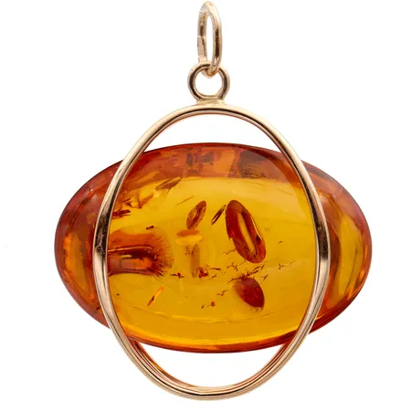 Meripihka-riipus, korkeus 40mm, leveys 30mm, 585br,  Paino: 4,7 g