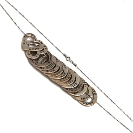 Kaulakoru, pituus 41.5cm, 925,  Paino: 38 g