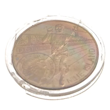 Keräilyraha, Paavo Nurmi, 1 dollar, Niue Island, kuparinikkeli